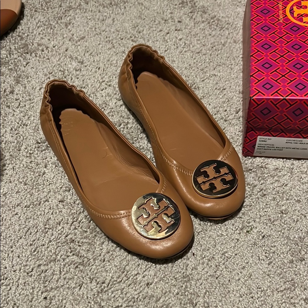 Tory Burch Tan Ballet Flats